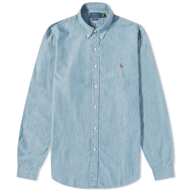 Polo Ralph Lauren Men's Slim Fit Button Down Chambray Shirt