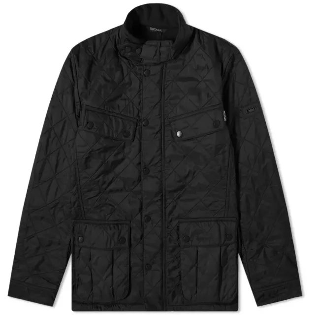 Barbour Men's International Ariel Polarquilt Jacket Black