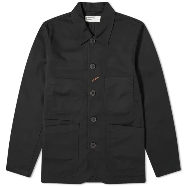 Universal Works Men's Bakers Jacket Black