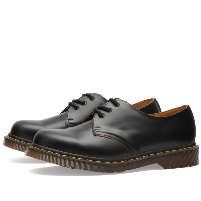 Dr. Martens 1461 Vintage Shoe - Made in England Vintage Black Quilon