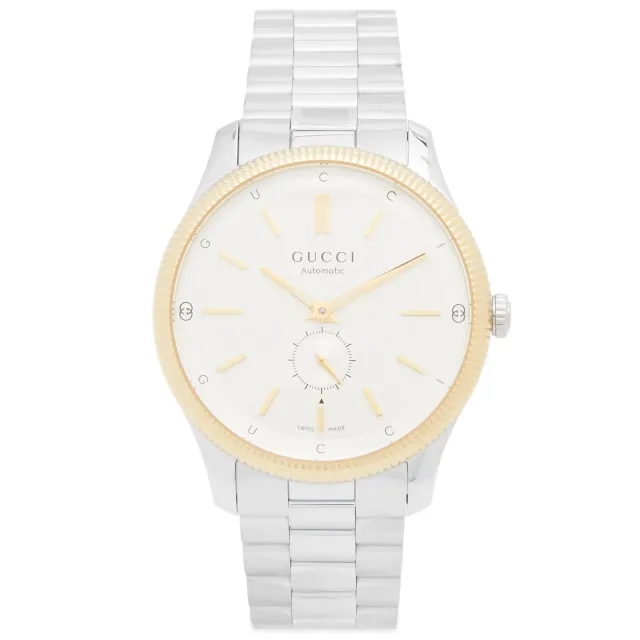 Gucci Men's G-Timeless Watch 40mm Silver/Gold