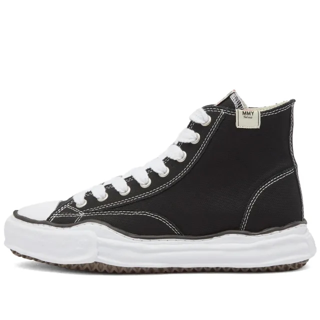 Maison MIHARA YASUHIRO Men's Original Sole Canvas Hi Sneaker Black