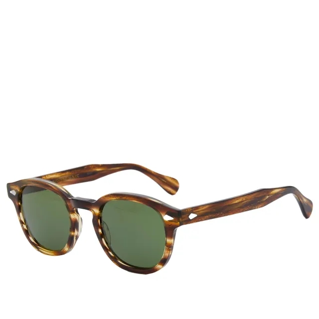 Moscot Men's Lemtosh Sunglasses Bamboo/Calibar Green
