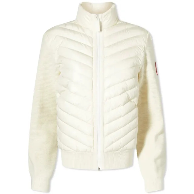 Canada Goose Women's Hybridge Padded Knit Jacket Beige