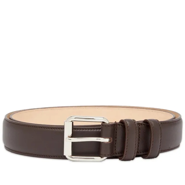 A.P.C. Men's Classic Paris Belt Dark Brown