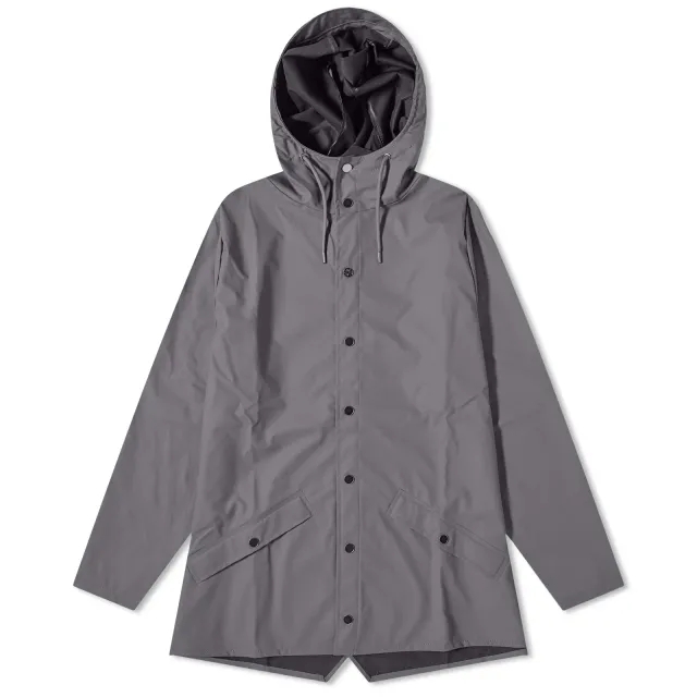 Crocs Rains 12010 Waterproof Short Hooded Jacket In Grey