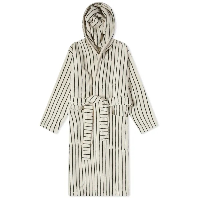 Tekla Fabrics Terry Bathrobe Racing Green