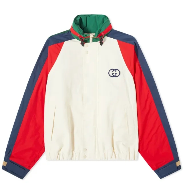 Gucci Men's GG Logo GRG Jacket Ivory
