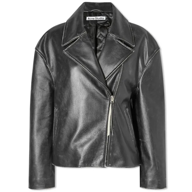Acne Studios Women's Lilket Leather Jacket Black
