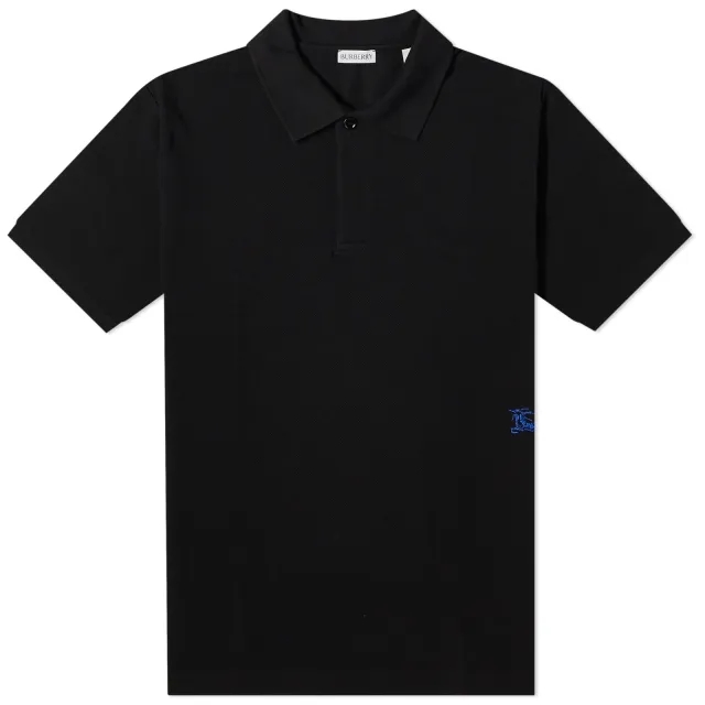 Burberry Men's EKD Logo Polo Black