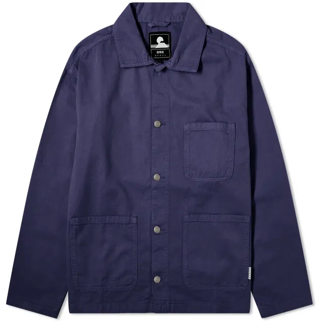 Edwin Men's Trembley Chore Jacket Maritime Blue