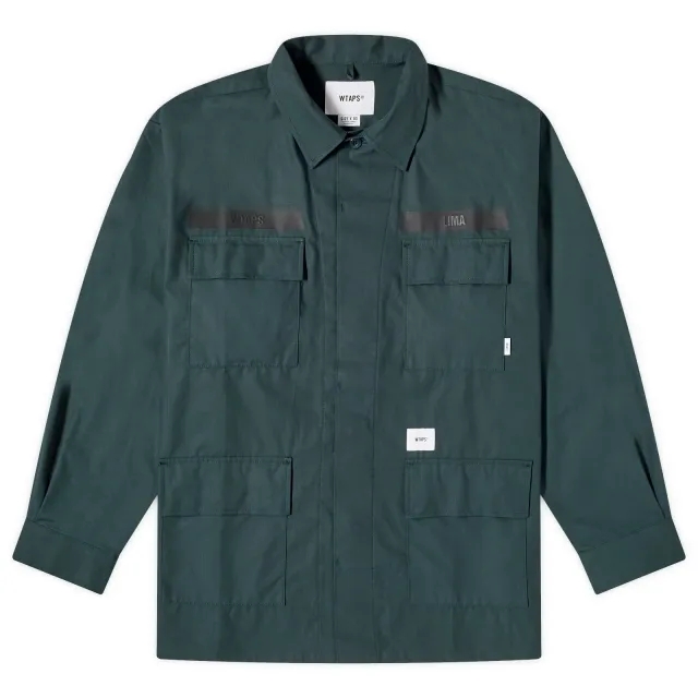 WTAPS Men's 17 Shirt Jacket Green