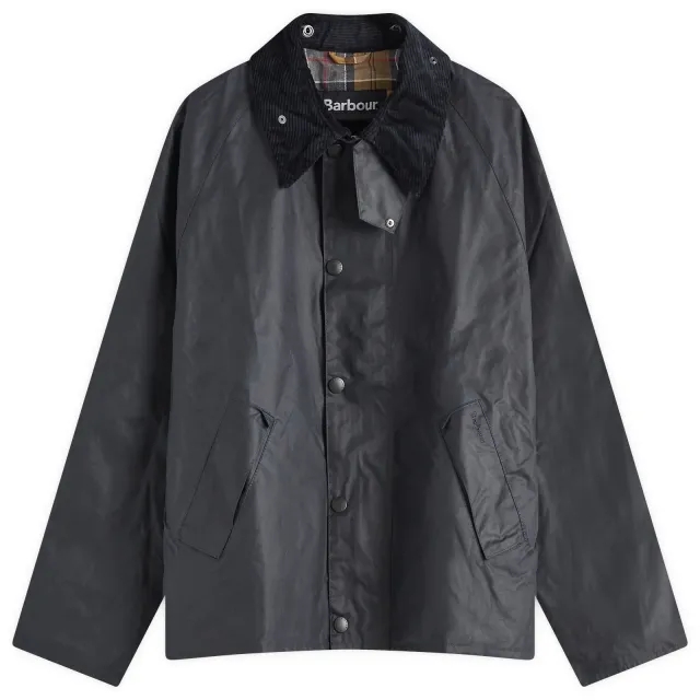 Barbour Men's Transport Wax Jacket Navy