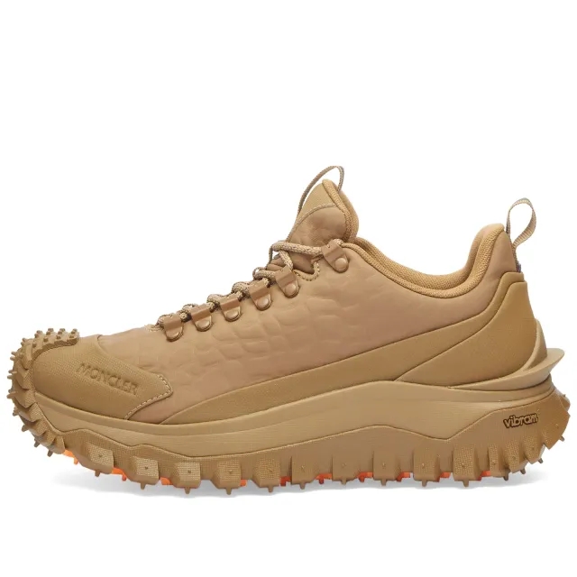 Moncler Men's Genius x Roc Nation Trailgrip Low Top Sneakers Khaki