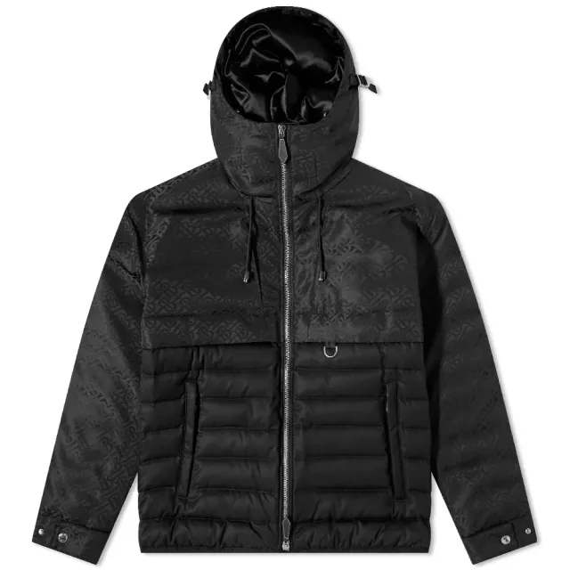 Burberry Men's Linby Monogram Down Jacket - END. Exclusive Black Jacquard