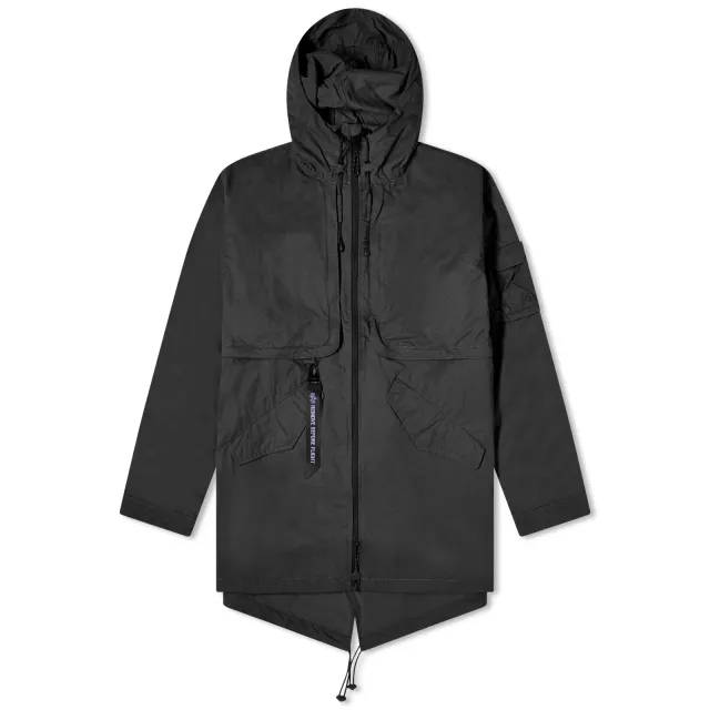 Alpha Industries Men's UV Fishtail Jacket Black