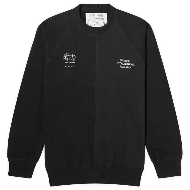 Space Available Men's x WHR Upcycled Logo Sweatshirt Black