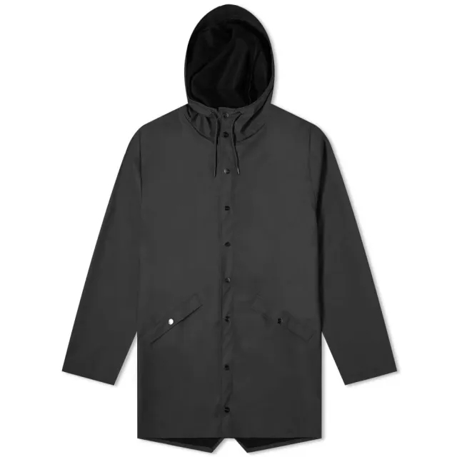 Rains Long Jacket Black