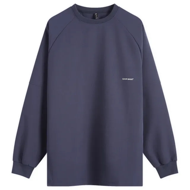 GOOPiMADE Men's GOOPiMADE Men's® “MEquip-L1” Torqued 3D Cable Crewneck Marine