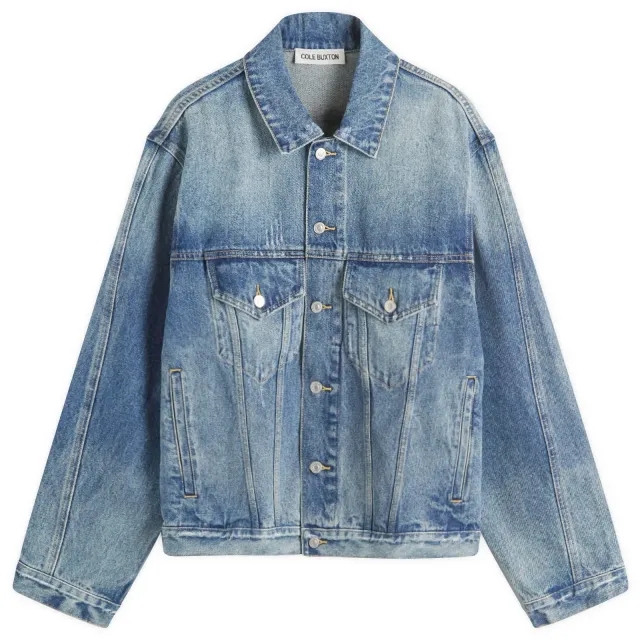 Cole Buxton Men's Denim Jacket Blue