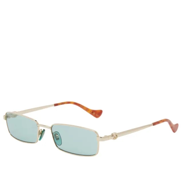 Gucci Women's Eyewear GG1600S Sunglasses Gold/Green