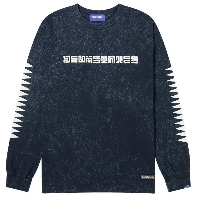 Deva States Men's Relic Long Sleeve T-Shirt Washed Black