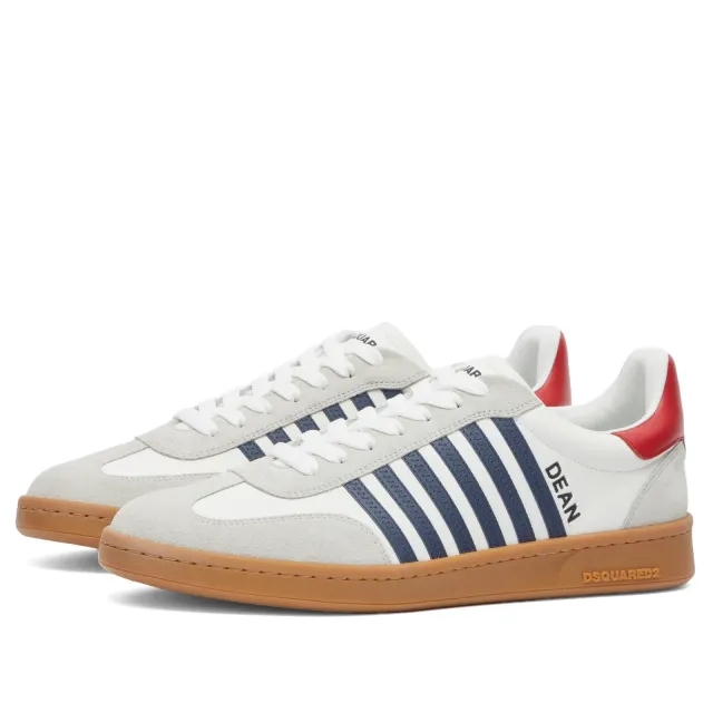 Dsquared2 Men's Boxer Sneakers White/Blue/Red