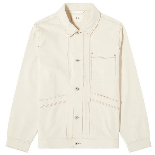 Folk Men's Meyer Denim Jacket Wheat Twill
