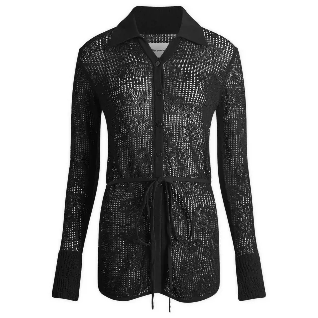 Holzweiler Women's Lace Knit Shirt Black