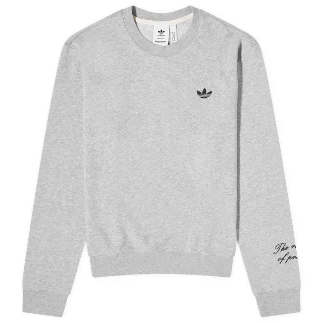 Adidas x Wales Bonner Long Sleeve G Crew T-Shirt Medium Grey Heather