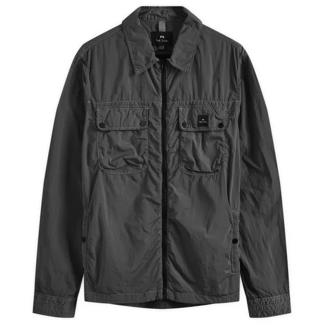 Paul Smith Men's Zip Front Nylon Jacket Black