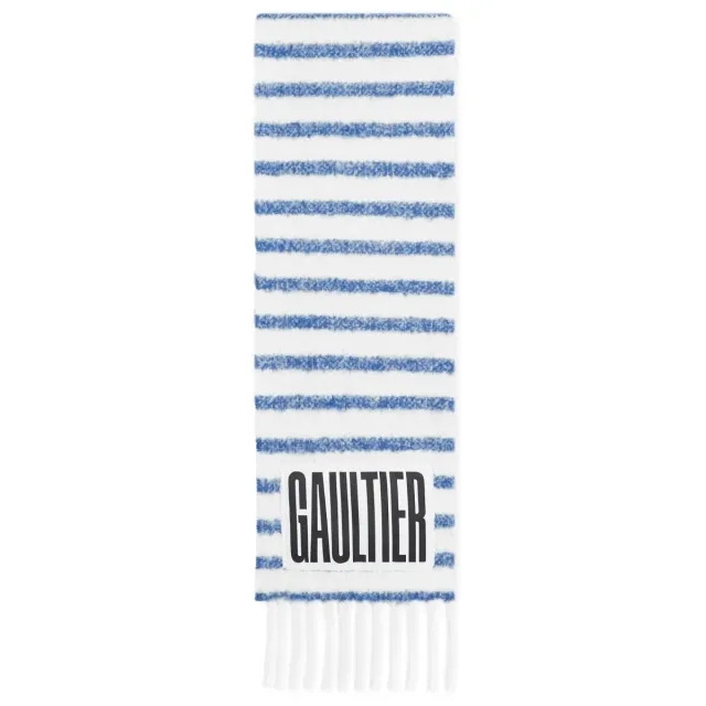 Jean Paul Gaultier Women's Mohair Scarf White/Blue