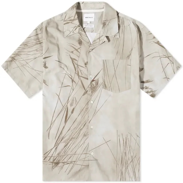 Norse Projects Men's Carsten Print Shirt Light Khaki