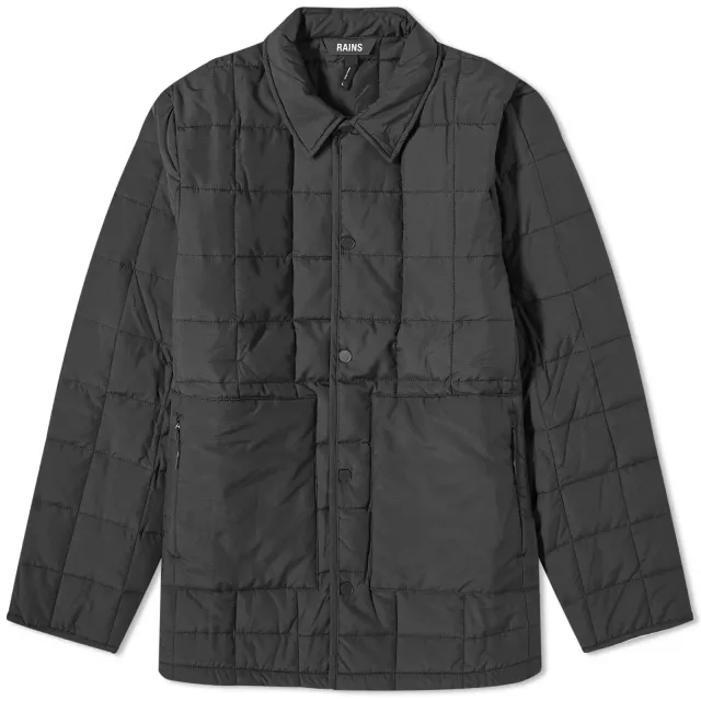 Rains Men's Liner Shirt Jacket Black