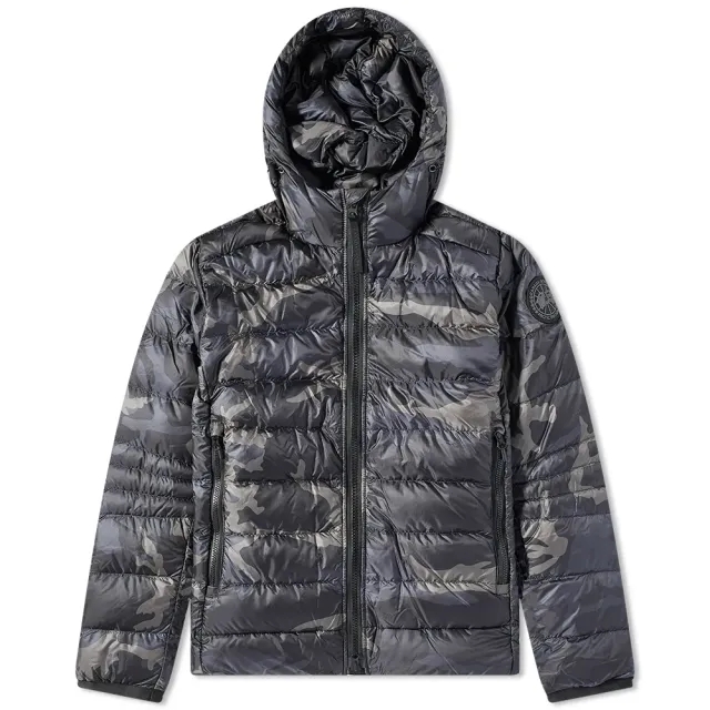 Canada Goose Men's Black Disc Crofton Hoodie Black Classic Camo