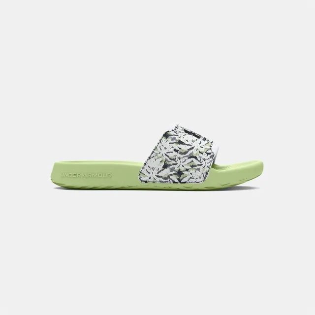 Women's  Under Armour  Ignite Select Graphic Slides Retro Green / White / Anthracite 4.5