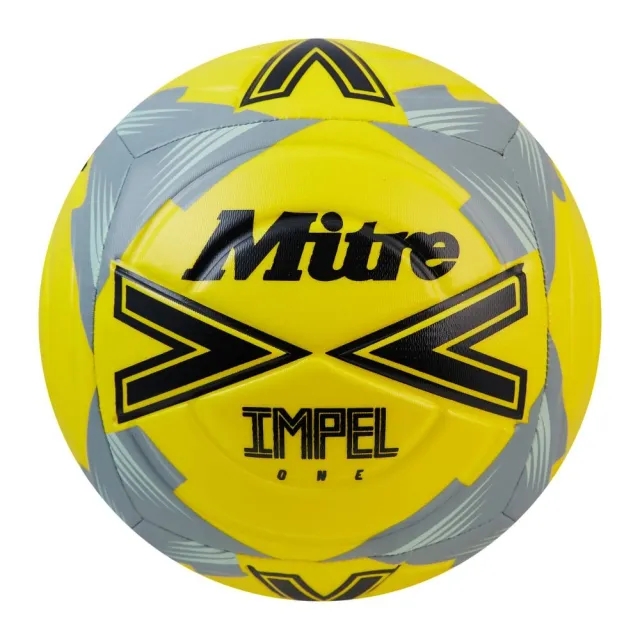 Mitre Impel One Football - FLUO YELLOW/BLACK/CIRCULAR GREY