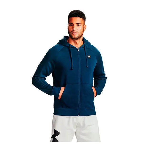 Sweatshirt Under Armour Rival Fleece Full-Zip Hoodie Navy/ Onyx White Xxxxl