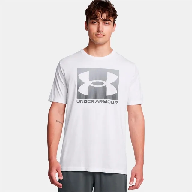 Men's  Under Armour  Boxed Sports Short Sleeve White / Pitch Gray XXL