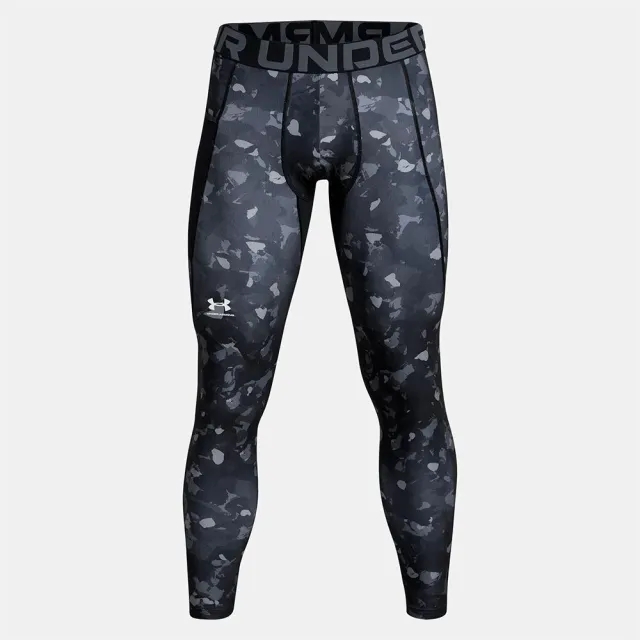 Under Armour Men's HeatGear® Printed Leggings Black / White S