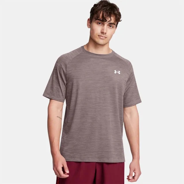 Under Armour UA Tech Textured Short Sleeved T-Shirt - Grey - Size L - Grey
