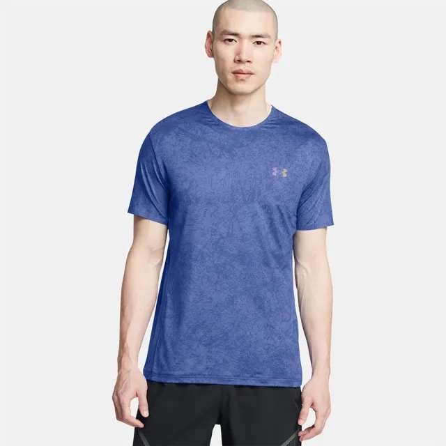 Men's  Under Armour  Vanish Elite Vent Printed Short Sleeve Tech Blue / Black M