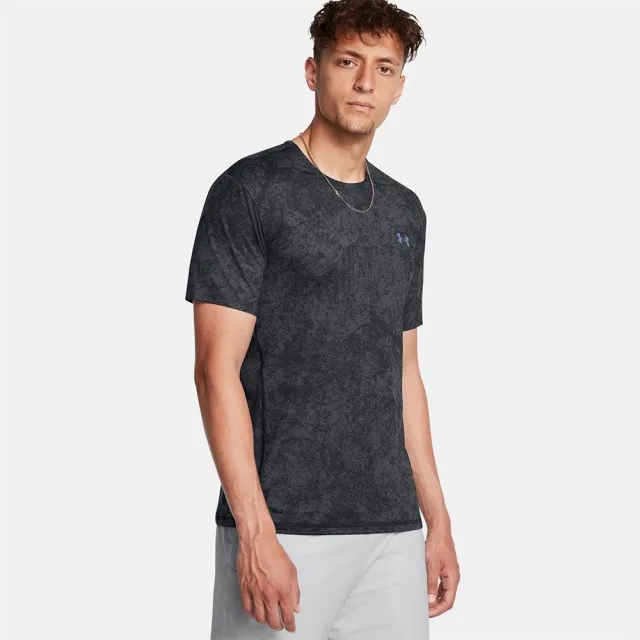 Men's  Under Armour  Vanish Elite Vent Printed Short Sleeve Black / Black M