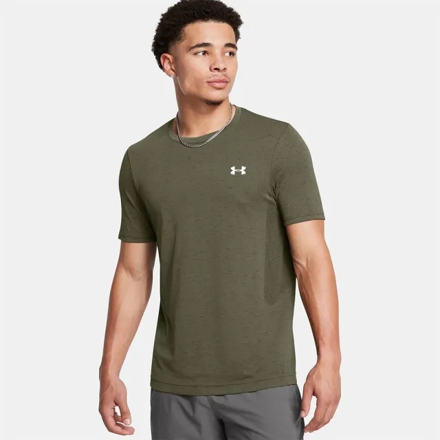 Under Armour  Vanish Seamless Men's Short Sleeve Marine OD Green / White XL