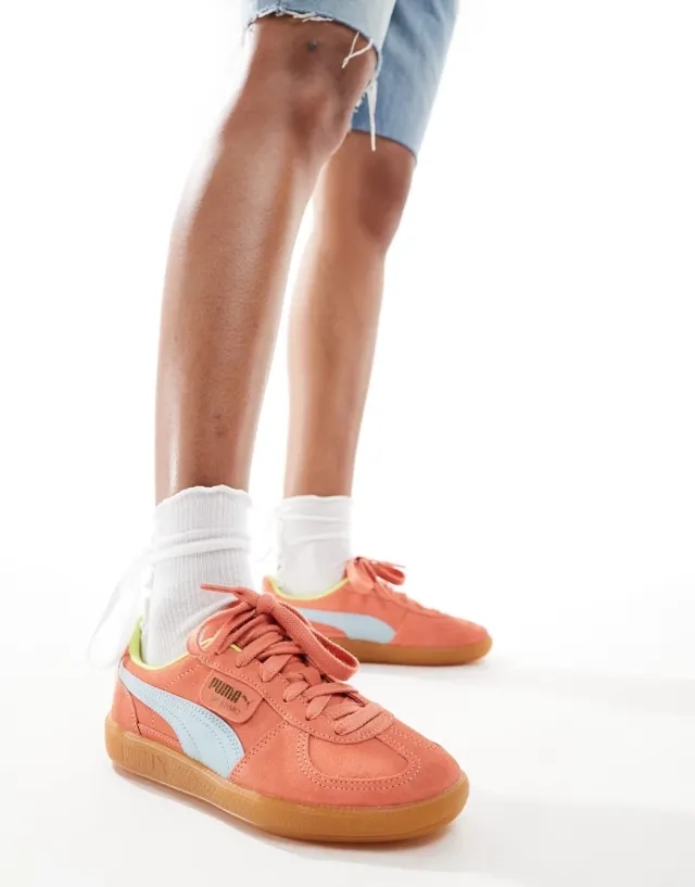 PUMA palermo trainers in orange