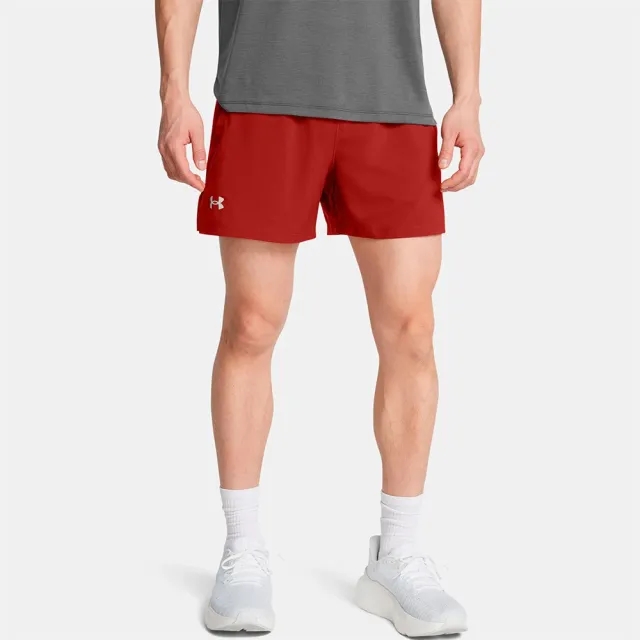Men's  Under Armour  Launch 5 Shorts Earthen Orange / Black / Reflective XXL