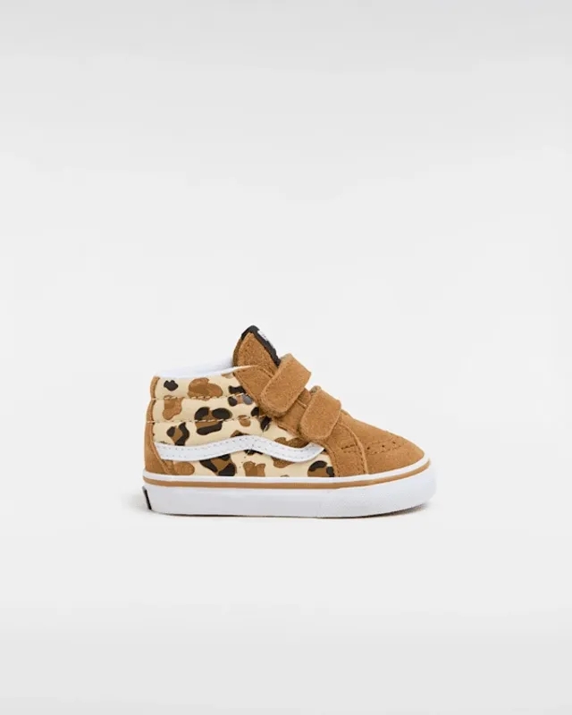 Vans - Toddler Sk8-Mid Reissue Hook And Loop Shoes (1-4 Years), Brown