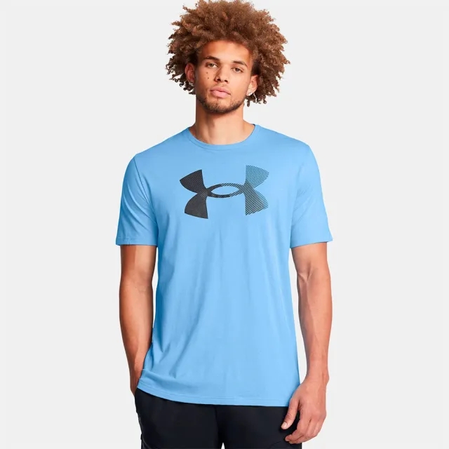 Men's  Under Armour  Big Logo Fill Short Sleeve Horizon Blue / Black M