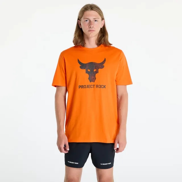 Under Armour Men's Project Rock Payoff Graphic Short Sleeve Team Orange / Black S