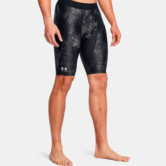 Under Armour Men's HeatGear® Iso-Chill Printed Long Shorts Black / White M